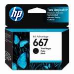 ORIGINAL HP 667 BLACK CARTRIDGE
