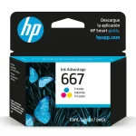 ORIGINAL HP 667 TRI-COLOR INK ADVANTAGE INK CARTRIDGE