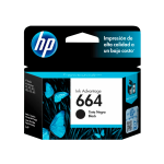 ORIGINAL HP 664 BLACK INK CARTRIDGE