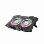 HAVIT F2072 - LAPTOP COOLER UP TO 17", 2X RGB LED FAN - Image 2