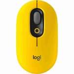 LOGITECH POP MOUSE - MOUSE INALÁMBRICO, 4000 DPI, 4 BOTONES, USB, BLAST YELLOW