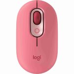 LOGITECH POP MOUSE - MOUSE INALÁMBRICO, 4000 DPI, 4 BOTONES, USB, HEARTBREAKER ROSE
