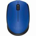 LOGITECH M170 - WIRELESS MOUSE, 3 BUTTONS, BLUE/BLACK